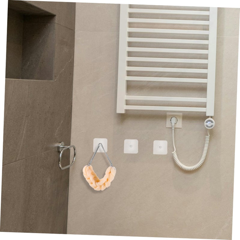 10 Pack Heavy Duty Wall Mount Hooks No Residue Adhesive for Bathroom Kitchen Shower - Image 5