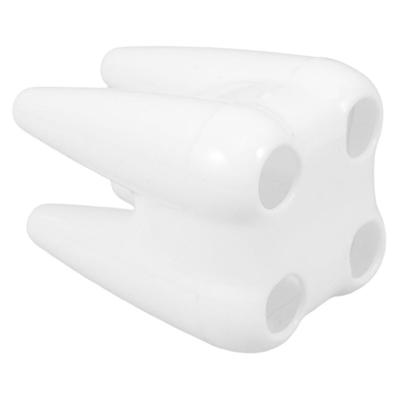 Tooth Shaped Toothbrush Holder Multi Slot Organizer For Bathroom Countertop Storage - Image 2