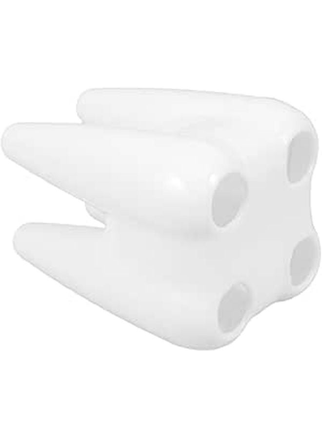 Tooth Shaped Toothbrush Holder Multi Slot Organizer For Bathroom Countertop Storage - Image 1
