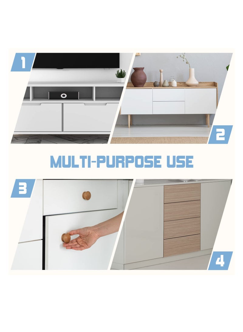 Magnetic Cabinet Door Catch with Magnets for Cabinet Door Latch Closer Cabinet Magnetic Catch for Kitchen Closet Door Closing Magnetic Door Catch Closer 4 Pack Silver Color - Image 4