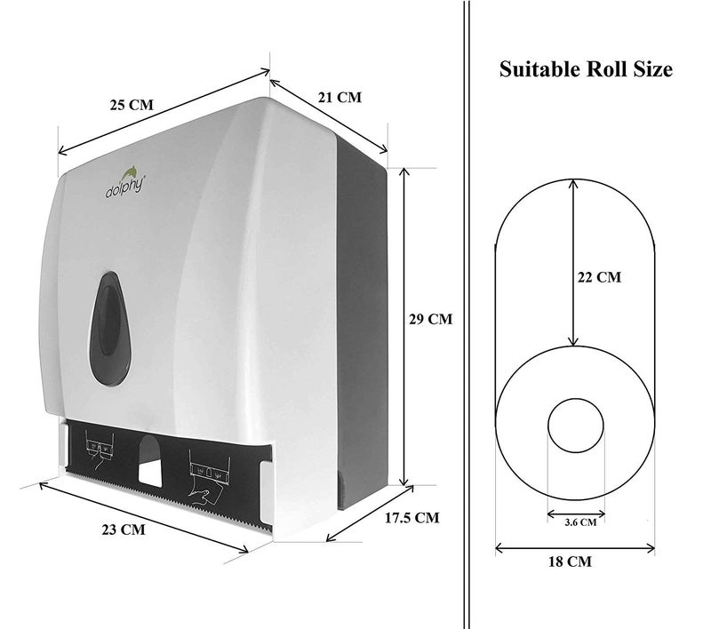 DOLPHY موزع لفائف دولفي HRT أبيض - Image 4
