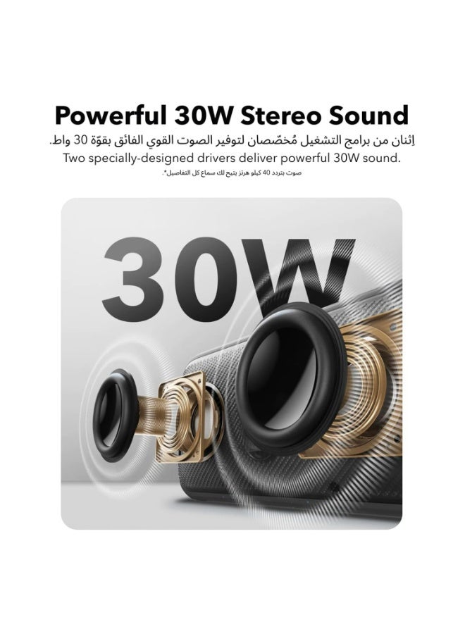 Soundcore by Anker Motion 300 Wireless Bluetooth Speaker, 30W Stereo Sound with BassUp, Hi-Res Audio, SmartTune Adaptive Sound, IPX7 Waterproof Portable Speaker for Outdoor, Camping, Travel - Image 3