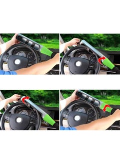 Rubik Steering Wheel Lock with Key, Anti-Theft Protection Baseball Locking Device for Universal Vehicle Car SUV (Red)  - Image 2