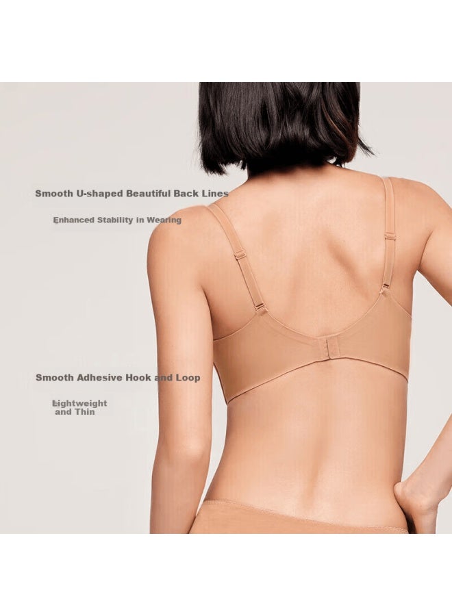 Aimer Women's Wireless Bra, Medium-thick Bubble Cups, Push-up Bra, Pure Enjoyment Am176511, Yellow C70 - Image 2