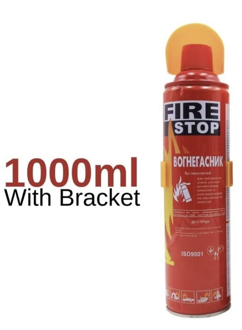 FIRE STOP Fire Extinguisher Foam Spray For Car, Home And Office 1000 mL - Image 1
