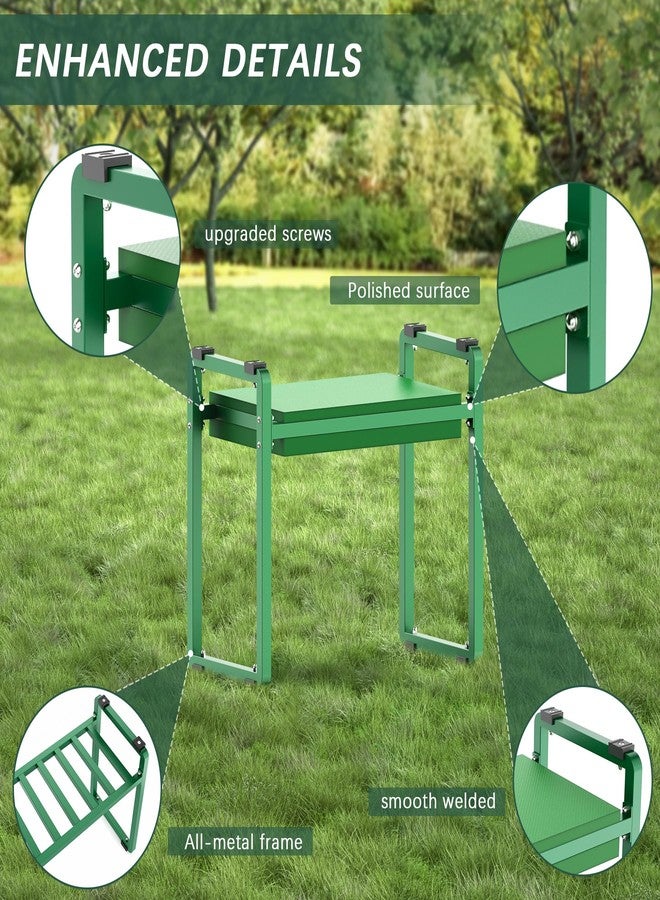FLINTER 10.2" Wider Garden Kneeler and Seat, Heavy Duty Thick Gardening Bench for Kneeling and Seat - Garden Kneelers for Seniors, Gardening Stools for Women, Grandparents, Gardeners - Image 5