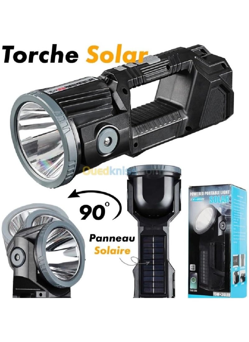 Generic Solar Powered Spotlight TY-8919, Acrylic, Black  - Image 1