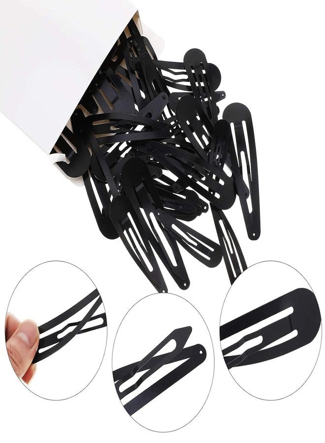 Vorset (Pack of 24pcs) Tic Tac Hair Clips for Girls (Pack of 24pcs) (5cm) (Matte Black) - Tik Tak Pins for Women,ladies,girls,kids - Image 3