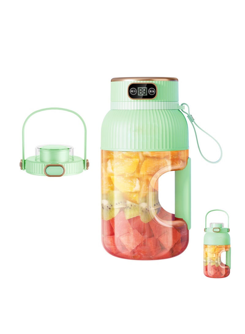 Rightsure Portable Juicers 1200ML Blender Juicer Cupwith 10 Blades, USB Rechargeable,Spout Lids, for Kitchen, Home, Travel, for Shakes and Smoothies - Image 1