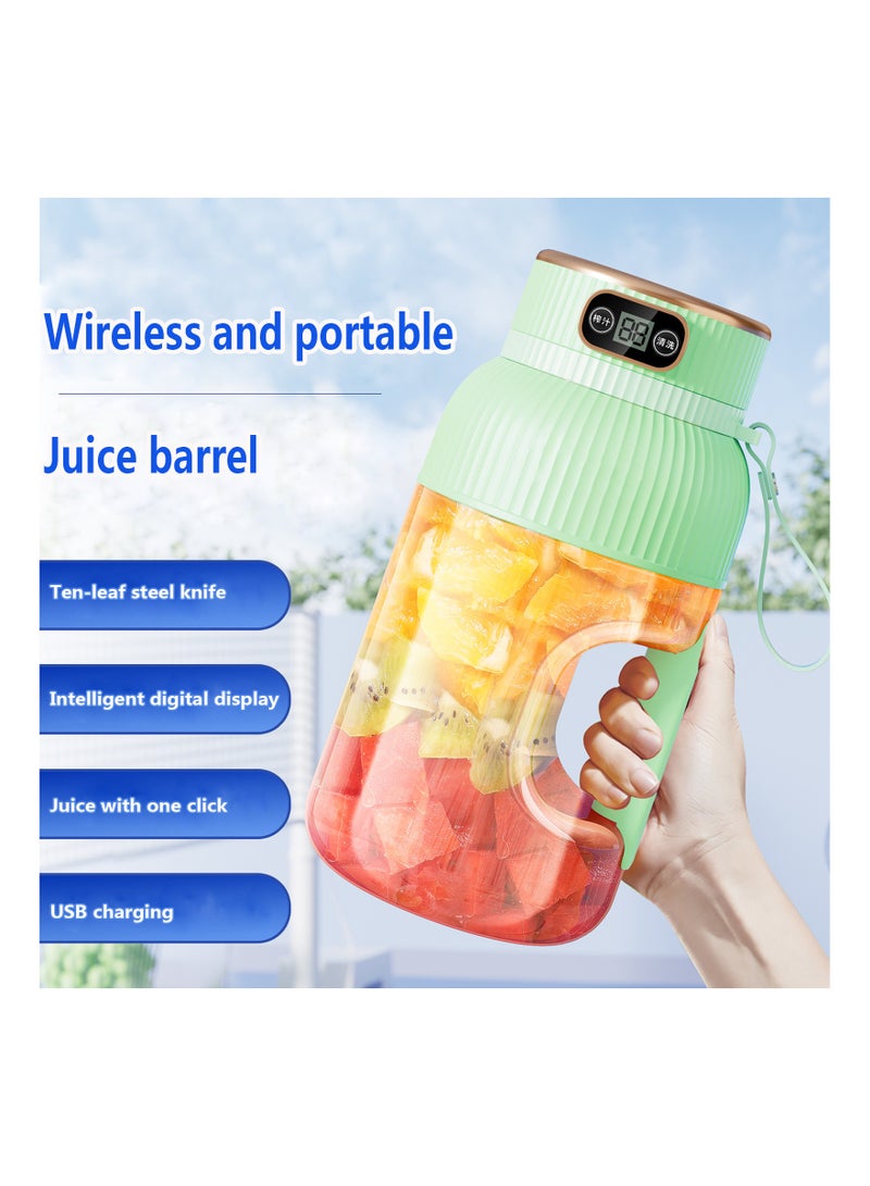 Rightsure Portable Juicers 1200ML Blender Juicer Cupwith 10 Blades, USB Rechargeable,Spout Lids, for Kitchen, Home, Travel, for Shakes and Smoothies - Image 5