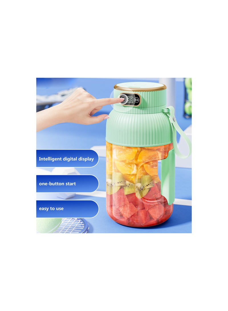 Rightsure Portable Juicers 1200ML Blender Juicer Cupwith 10 Blades, USB Rechargeable,Spout Lids, for Kitchen, Home, Travel, for Shakes and Smoothies - Image 2
