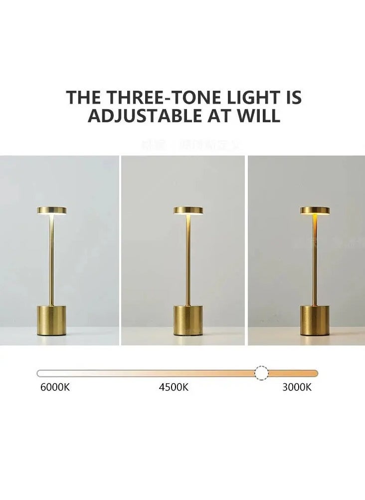 Prime by javaudan Table Lamps Modern Restaurant Dinner Stand Light Rechargeable Portable Battery Desk Lamp 3 Color Temperature Stepless Dimming  Dining Room Home Decor Cordless Table Lamp  - Image 5