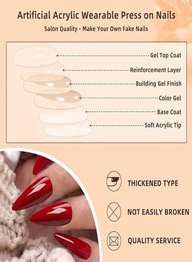 Generic 24 Pcs White Press on Nails Short Square -Kawaii Fake Nails Press ons Winter Glossy Nail Tips Full Cover False Nails with Camellia Design Glue on Nails Kit Acrylic Set Nail Art for Women - Image 5