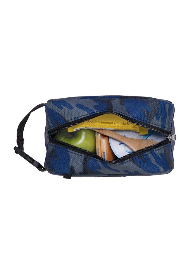 PACKIT PackIt Freezable Snack Box, Sporty Camo Charcoal Navy, Built with EcoFreeze Technology, Collapsible, Reusable, Zip Closure with Buckle Handle, Great for All Ages and Fresh Snacks on the go  - Image 5