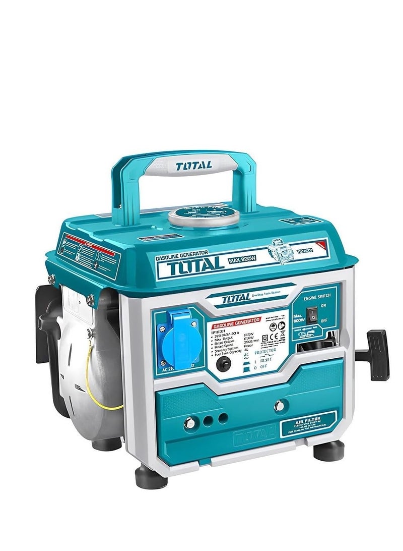 TOTAL Portable Camping Gasoline Generator Tp18001 (800 W) - Image 1
