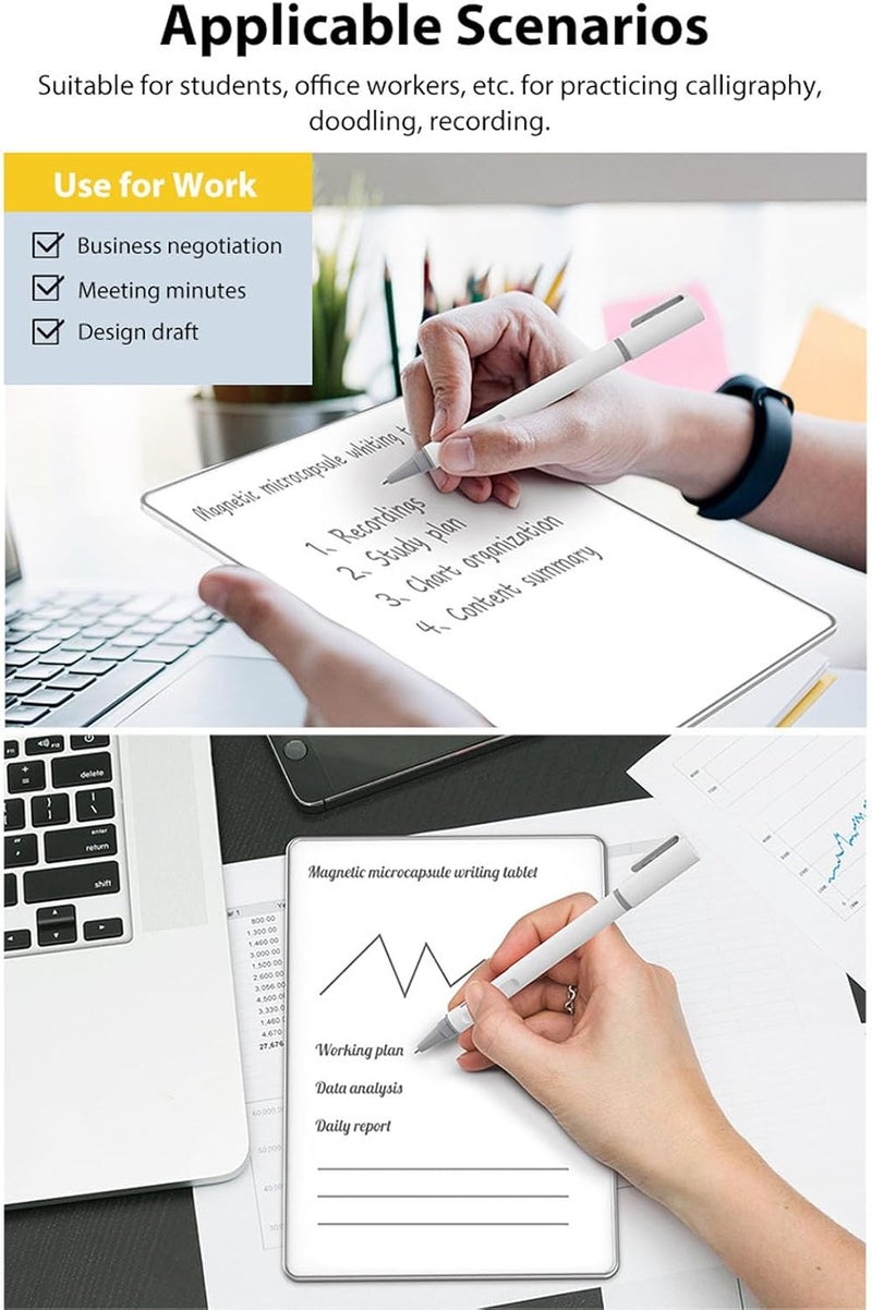 LCD Handwriting Board Innovative Magnetic Whiteboard Drawing Pad for Students Workers, Aluminum Alloy LCD Writing Tablet for Meeting Recording - Image 2