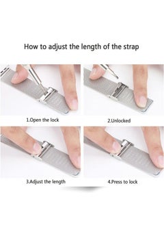 X-level Compatible for Honor Band 6/Honor Band 7 Strap Stainless Steel Metal Bracelet Replacement Band Metal Integrated Case Strap Wristband Sport Band for Women Men  - Image 5