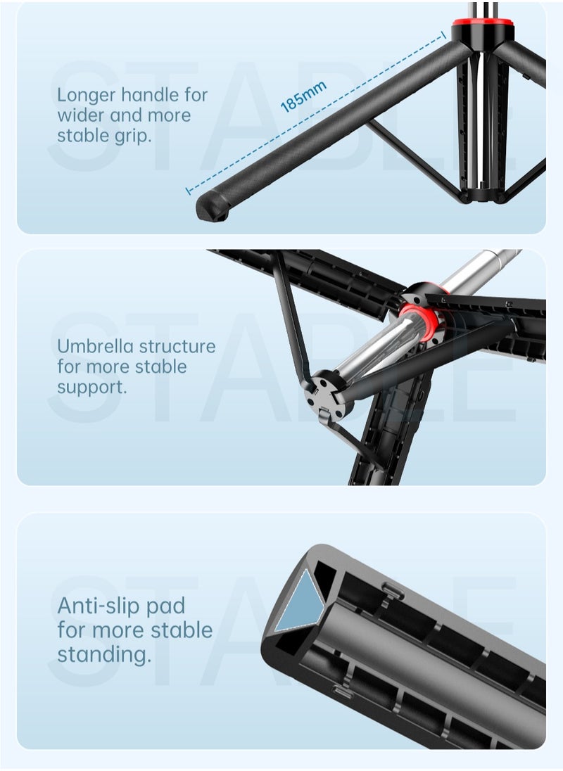Generic Multifunctional Fill Lights Stable Tripod Selfie Stick  - Image 4