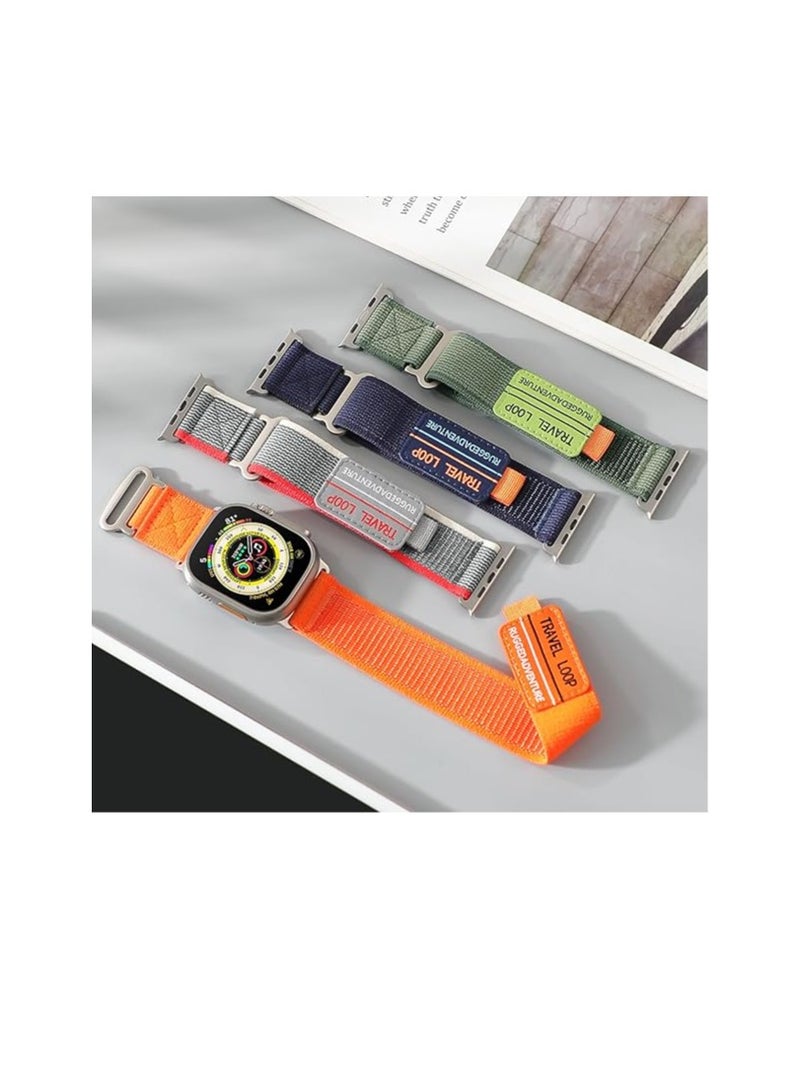 Trail Loop for Apple Watch Ultra Band 49mm 45mm 44mm 42mm iWatch Ultra Band Men Women, Rugged Sport Strap Soft Nylon Wristband for iWatch Ultra 2 Bands Series 9 8 7 6 5 4 3 2 1 SE  - Image 2