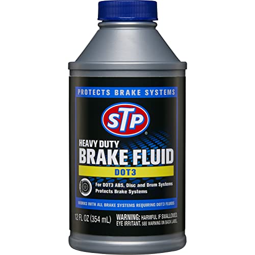 STP Heavy Duty Brake Fluid Dot 3 Brake Fluid Protects Brake Systems ABS Disc and Drum Systems 12 Oz STP