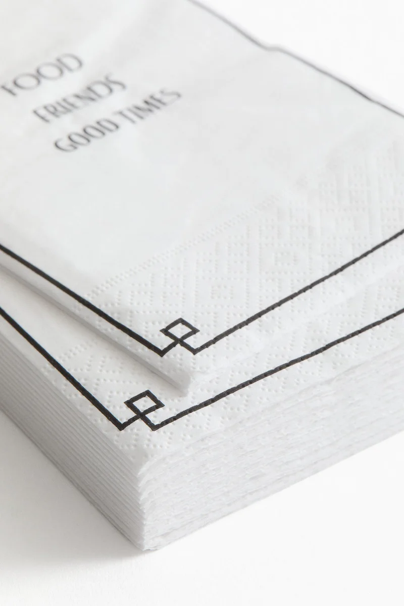 H&M 15-pack paper napkins