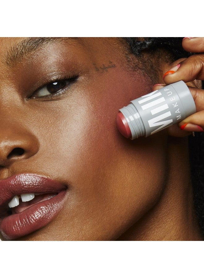 Milk Makeup MILK Makeup Lip and Cheek Tint - Pigmented Cream Stick - Natural Vegan Formula - .21oz (QUIRK-Spiced Rose) Ivory - Image 5