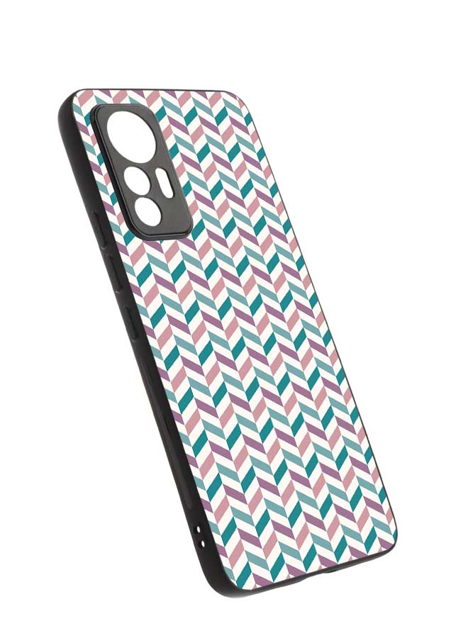 Okteq TPU Protection and Hybrid Rigid Clear Back Cover Case Small Mix Patterns for Xiaomi 12 Lite  - Image 2