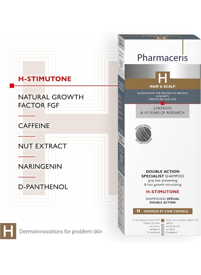 Pharmaceris شامبو متخصص ذو عمل مزدوج H-Stimutone للشعر وفروة الرأس - Image 3