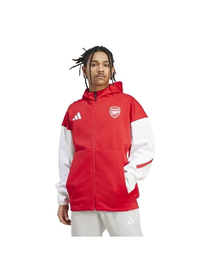 adidas Adidas Afc Anth Jkt Red Hooded Track Top Track Tops For Men
