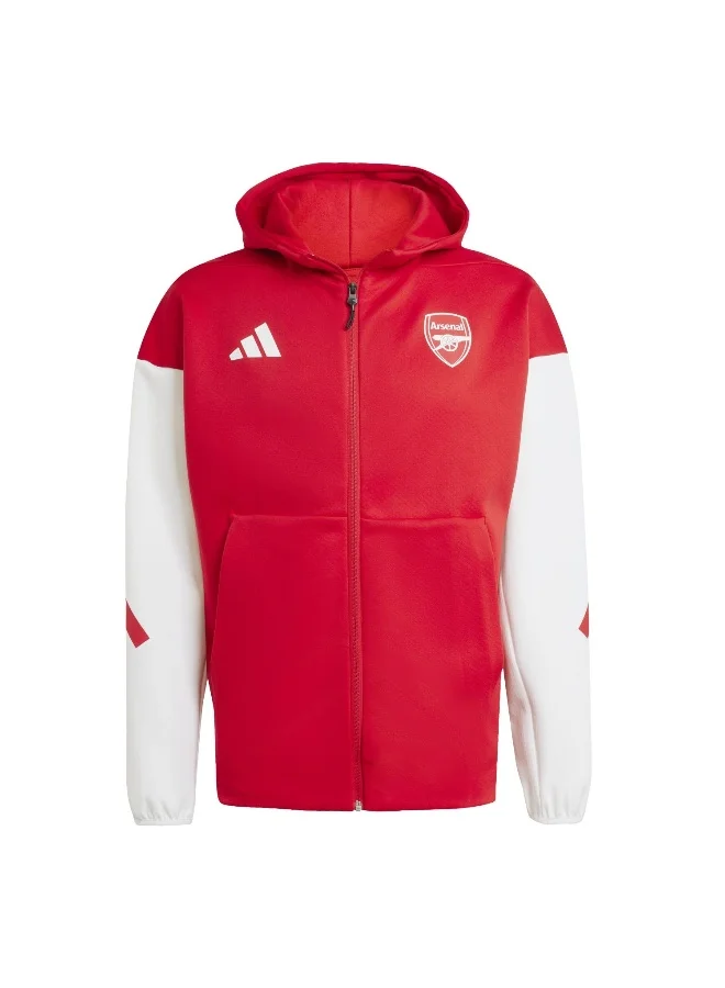 adidas Adidas Afc Anth Jkt Red Hooded Track Top Track Tops For Men