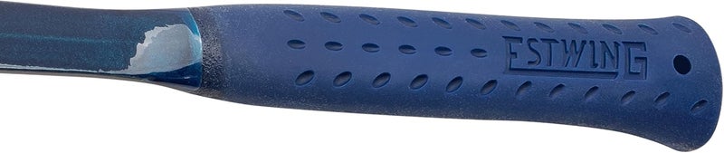 Estwing BIG BLUE Framing Hammer - 25 oz Straight Rip Claw with Forged Steel Construction & Shock Reduction Grip - E3-25S - Image 2