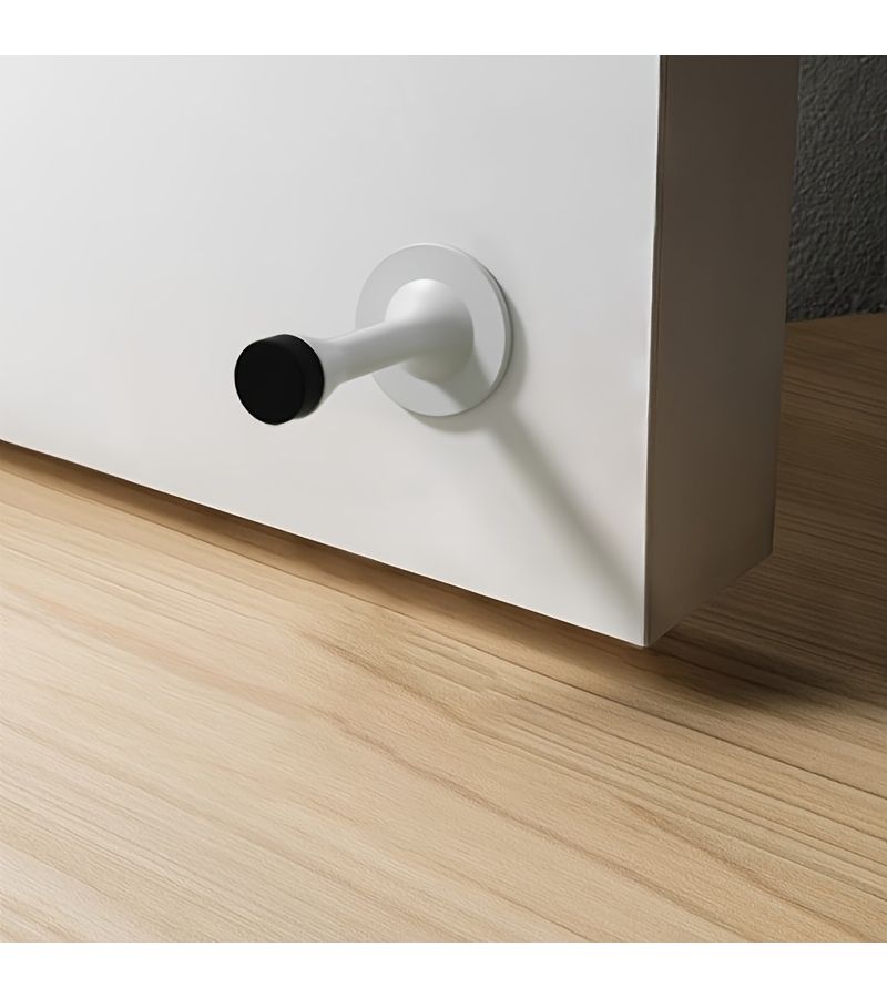 Golden Solid Wood Door Stop Anti Collision Indoor Bumper for Bedroom Bathroom - Image 3