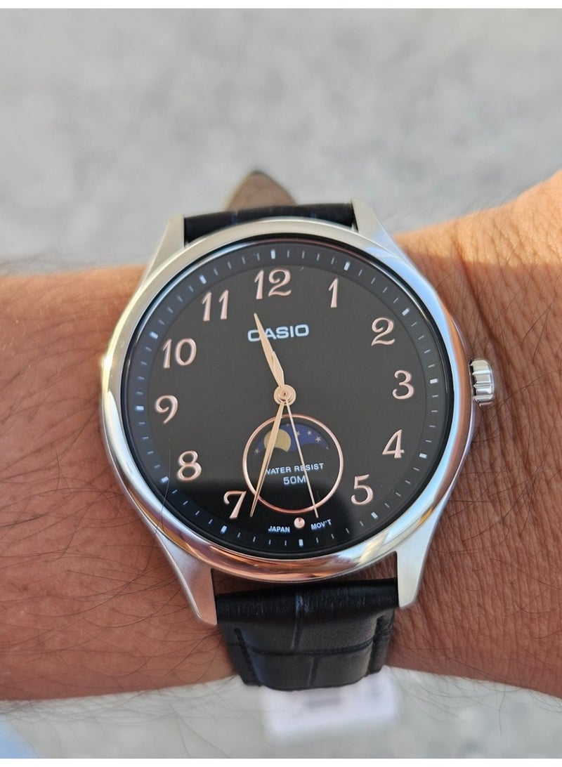 كاسيو ساعات كاسيو MTP-M110L-1AVDF القياسية بحزام من الجلد الأصلي - Image 2