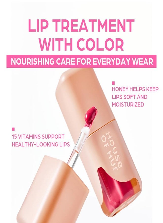 House of Hur Glowy Ampoule Tint with Honey & Vitamins | Hydrating & Vibrant Lip Color (4 Colors) (Dawn Pink) - Image 2