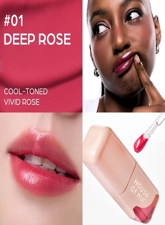 House of Hur Glowy Ampoule Tint with Honey & Vitamins | Hydrating & Vibrant Lip Color (4 Colors) (Dawn Pink) - Image 4
