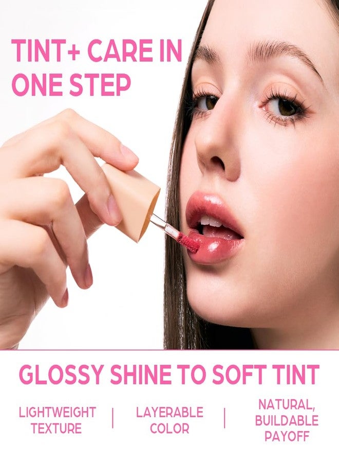 House of Hur Glowy Ampoule Tint with Honey & Vitamins | Hydrating & Vibrant Lip Color (4 Colors) (Dawn Pink) - Image 3