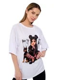 بونا فيدي Oversize T- Shirt Never Stay in Love