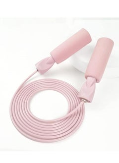 TYCOM Skipping Jump Rope Double Weighted Adjustable Extra Thick Tangle -Free Double Fat Burning with Weighted Jumping Rope for Endurance Weight Lose Crossfit MMA Cardio & Workout Pink  - Image 1