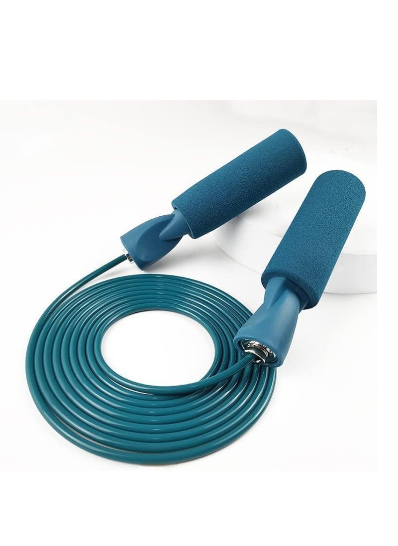 TYCOM Skipping Jump Rope Double Weighted Adjustable Extra Thick Tangle -Free Double Fat Burning with Weighted Jumping Rope for Endurance Weight Lose Crossfit MMA Cardio & Workout Pink  - Image 3
