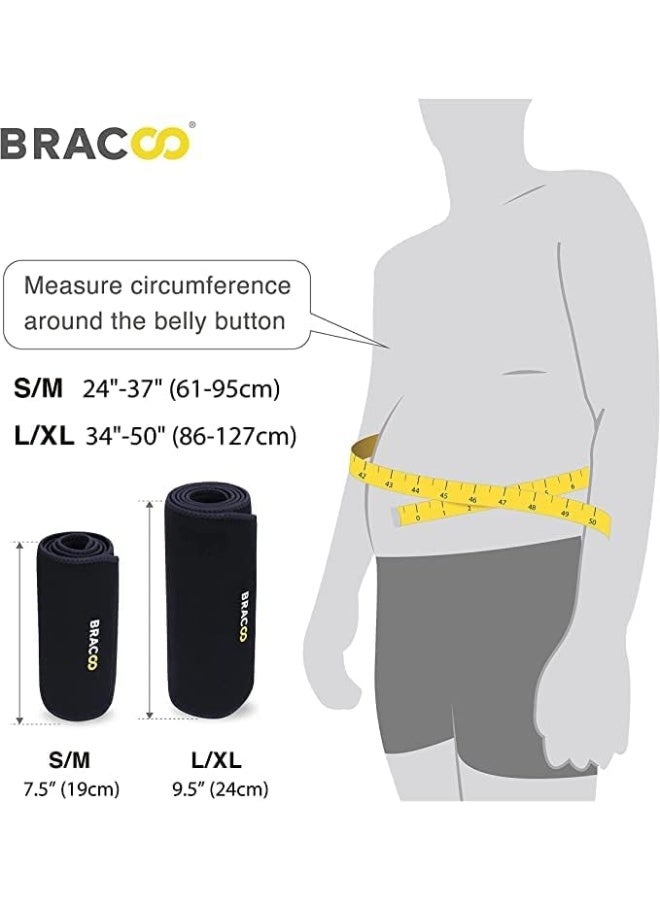 BRACOO SE22 Waist Trimmer, Advanced Caloric Burner & Sweat Belt, Adjustable Sauna Band - Image 1