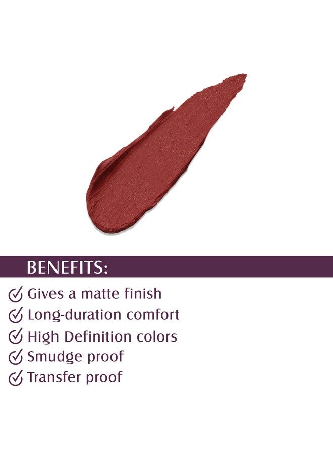 Glam 21 Long Lasting Non-Transfer Lipstick|Creamy Matte Formula - 2.8Gm|Fliter Coffee-15 - Image 3