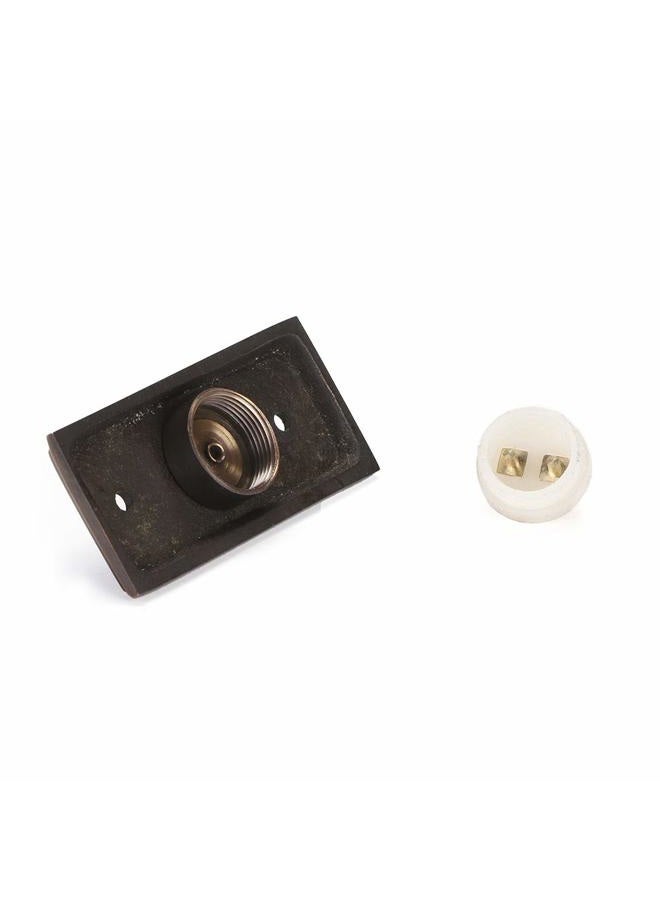 A29 Wired Brass Doorbell Chime Push Button in Oil Rubbed Bronze Finish, Vintage Decorative Door Bell with Easy Installation, 2 9/16 x 1 3/16 in - Image 4