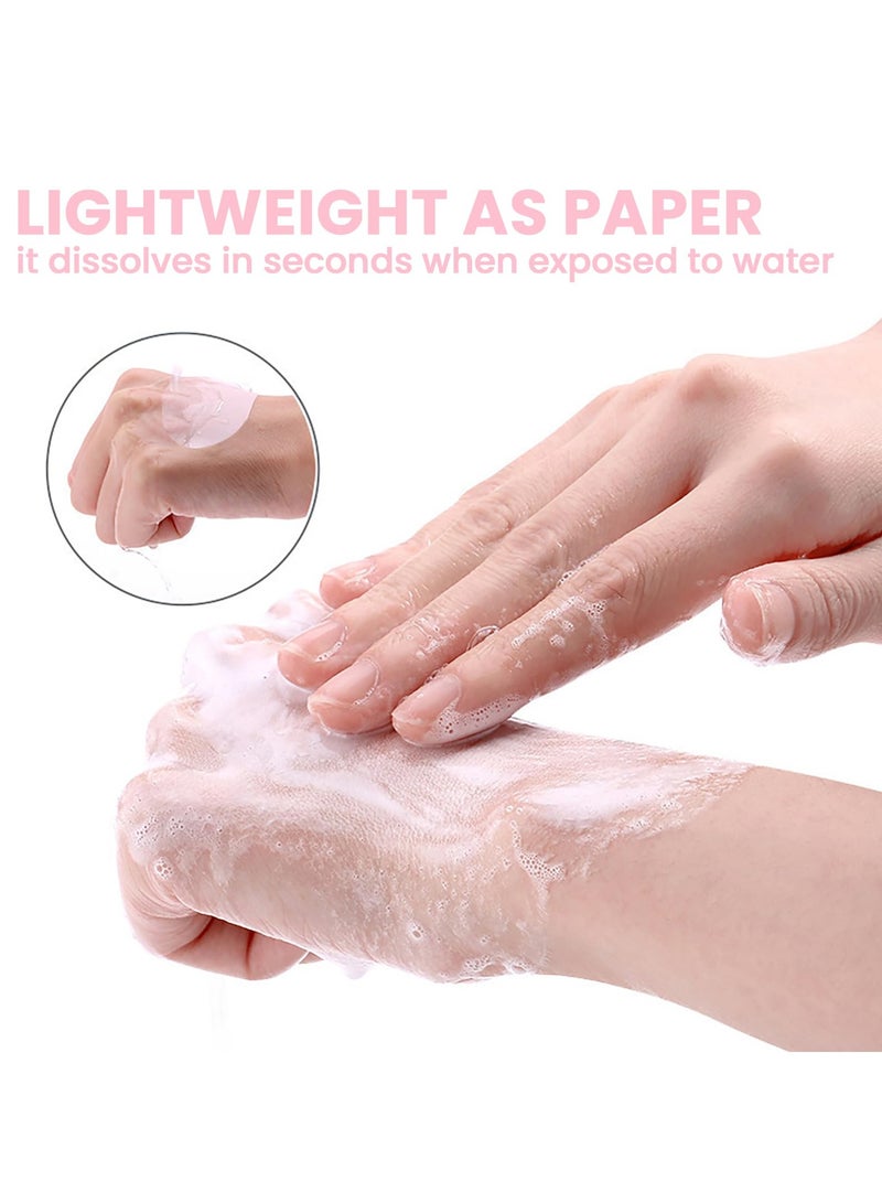 KASTWAVE 6 Boxes (300 Sheets) Disposable Soap Sheets, Mini Portable Paper Soap Scented Hand Washing Soap Sheets for Indoor, Outdoor, Travel, Camping Hiking - Image 5