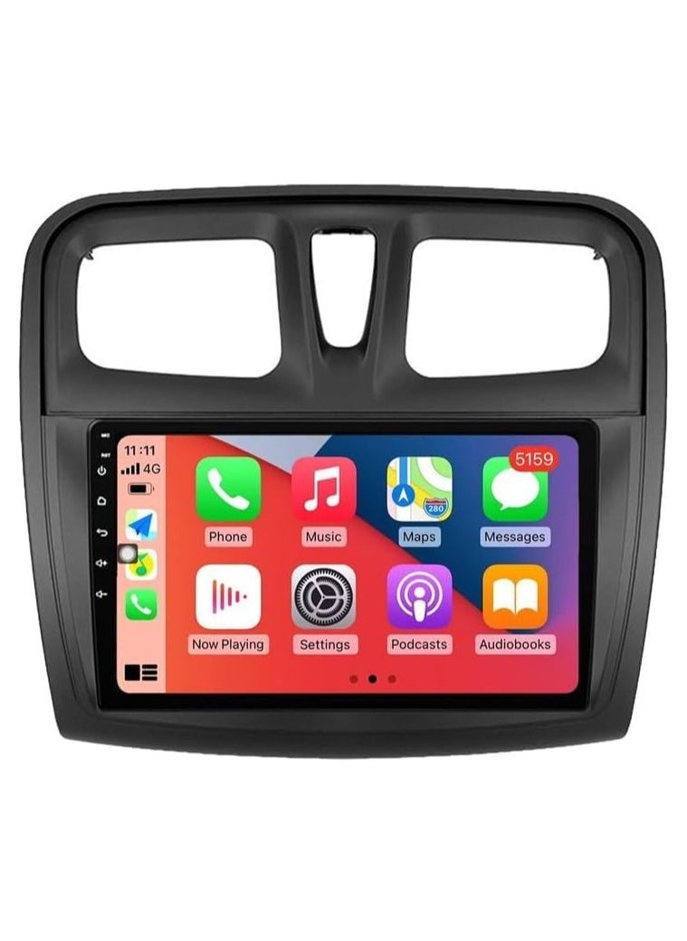 SHEZA STAR Android Car Stereo for Renault Logan 2 2012-2022 Sandero 2 2013-2022 1GB RAM 32GB ROM Mirror Link Wi-Fi BT, Radio GPS Navigation, 9 Inch IPS Touch Screen with AHD Camera Included  - Image 1