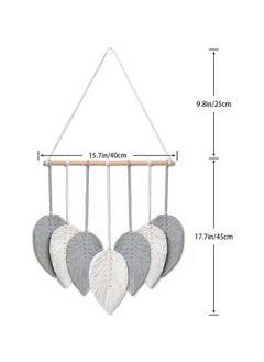 Macrame feather Wall Hanging Boho Leaves Macrame Tapestry Wall Decor Handmade gray - pzsku/ZA080A65DA5606F42F162Z/45/_/1716807335/1311a779-e3a1-451a-827c-2e74bde90682