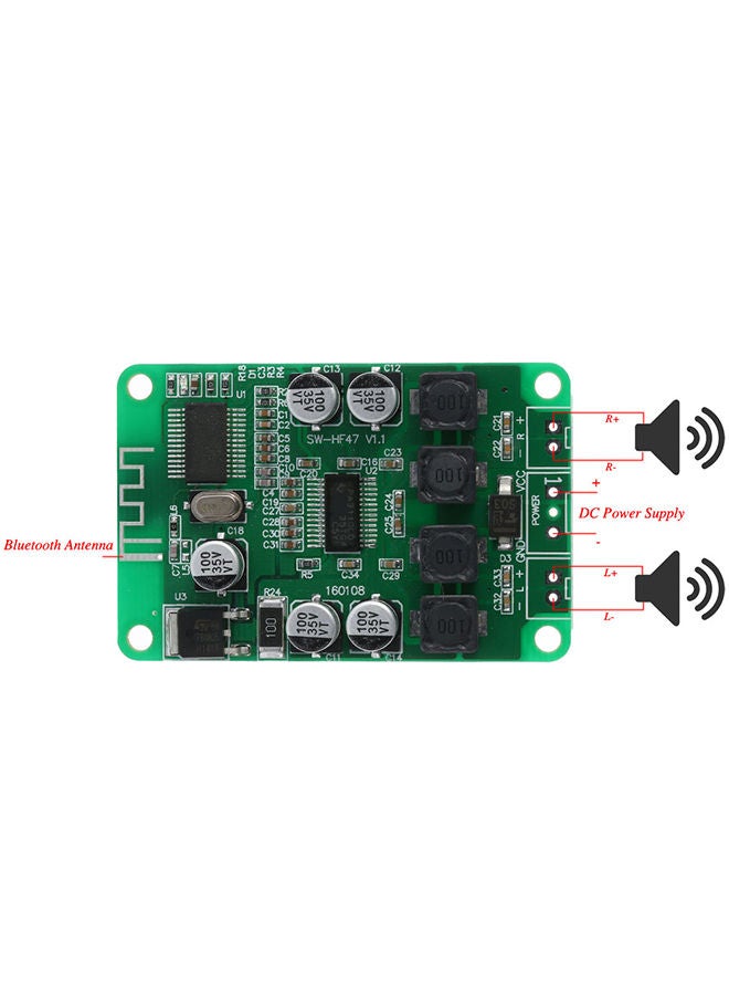NIBEMINENT Digital Wireless Power Amplifier Green 6x1x4centimeter - Image 4