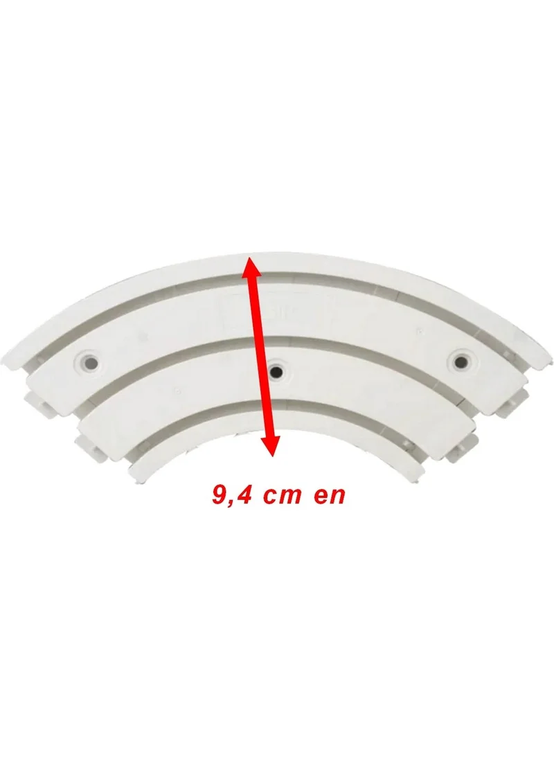 باركوفيكس Corner Cornice Curtain Rail Corner 3 Way Turn Plastic 90° Rotates Comfortably Without Your Curtains Getting Stuck Durable
