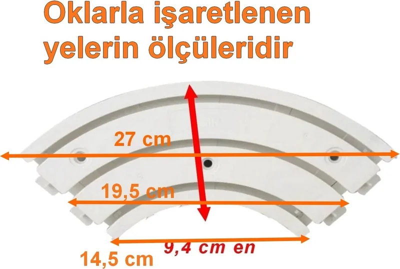 BarkoFix Corner Cornice Curtain Rail Corner 3 Way Turn Plastic 90° Rotates Comfortably Without Your Curtains Getting Stuck Durable