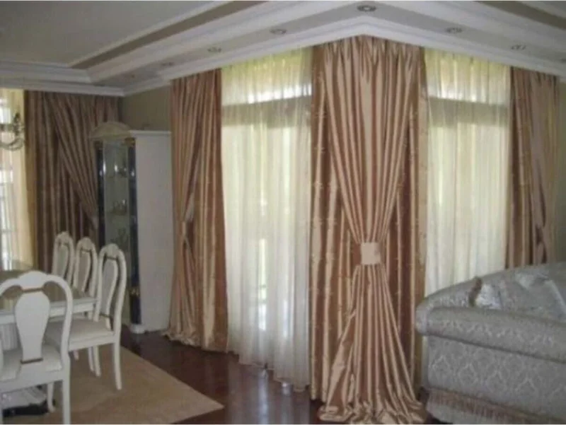 BarkoFix Corner Cornice Curtain Rail Corner 3 Way Turn Plastic 90° Rotates Comfortably Without Your Curtains Getting Stuck Durable