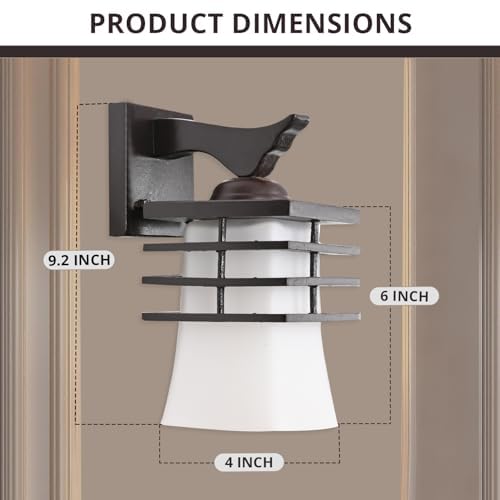 GIGAWATTS Wall Lamp Decorative Light for Home Décor, Fancy Indoor Outdoor Wall Light, Hanging Sconce Lamp for Bedroom, Living Room, Hall, Modern Wall Lighting Fixture (1Pc, Without Bulb, WL542) - Image 3